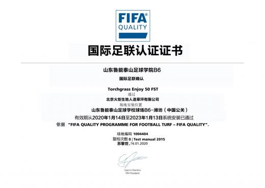 山東魯能泰山足球?qū)W院B6